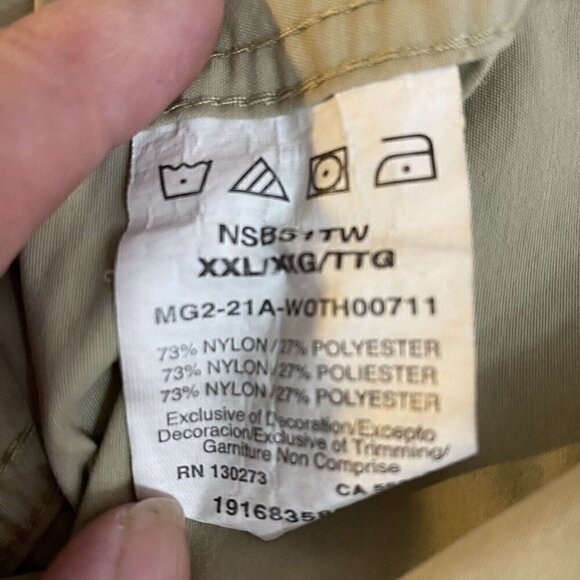 Wrangler All Terrain Gear Men's Size XXL Button Front Fishing Outdoor Shirt Tan - Picture 4 of 4